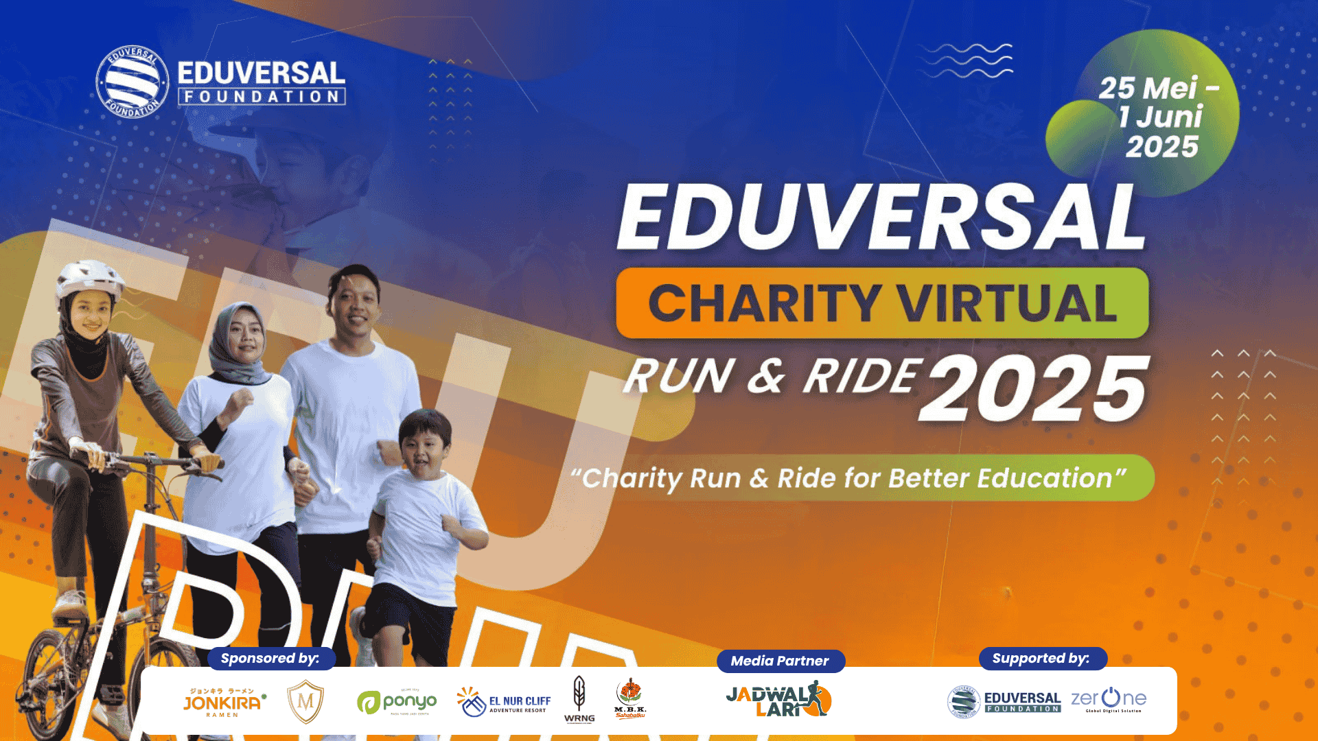 Eduversal Charity Virtual Run & Ride 2025