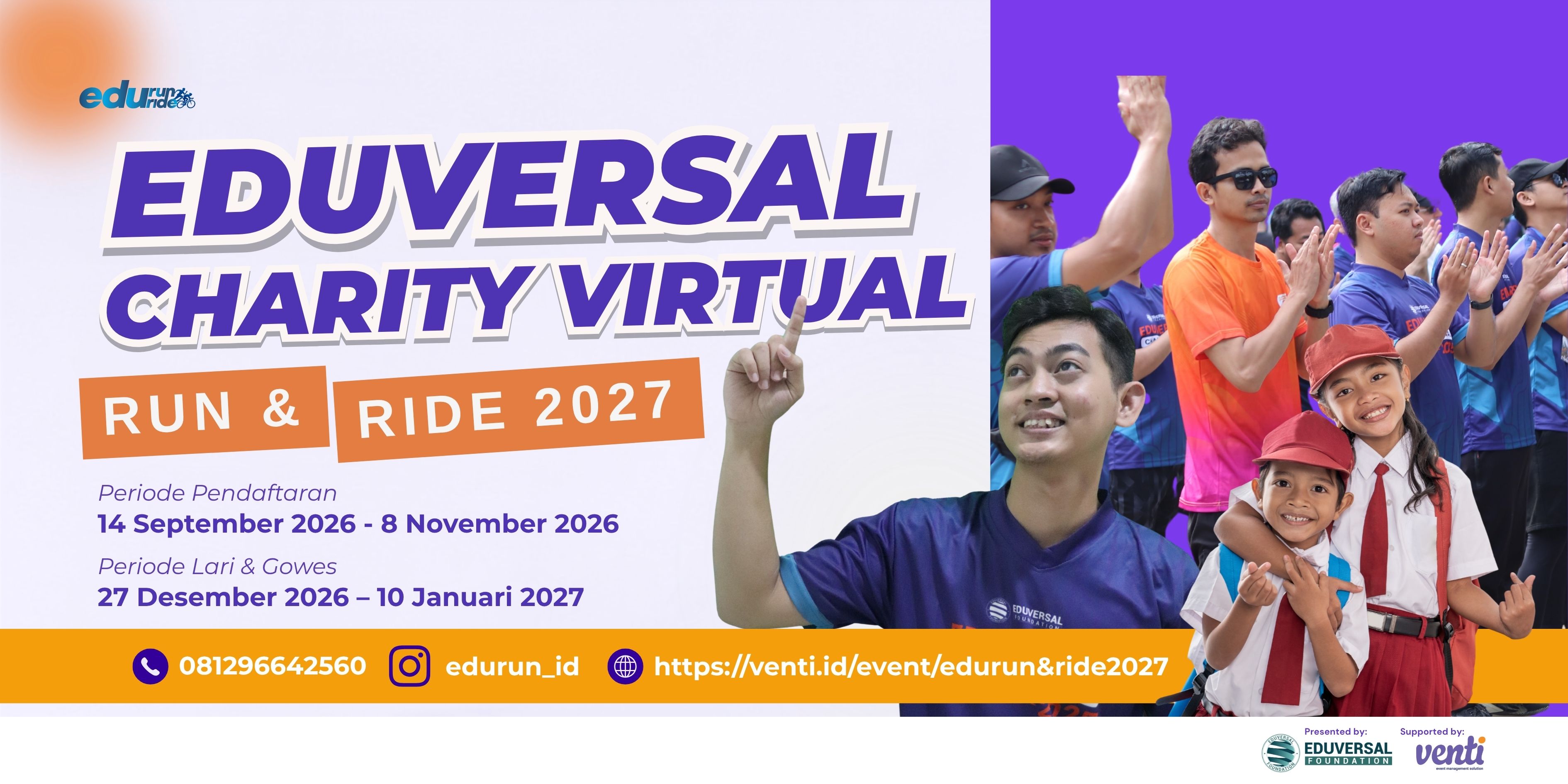 Eduversal Charity Virtual Run & Ride 2027